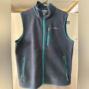 Eddie Bauer Blue Fleece Vest